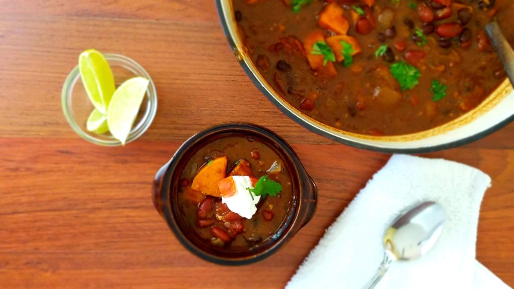 AMAZING CHILI WITH  A  SQUEEZE OF LIME