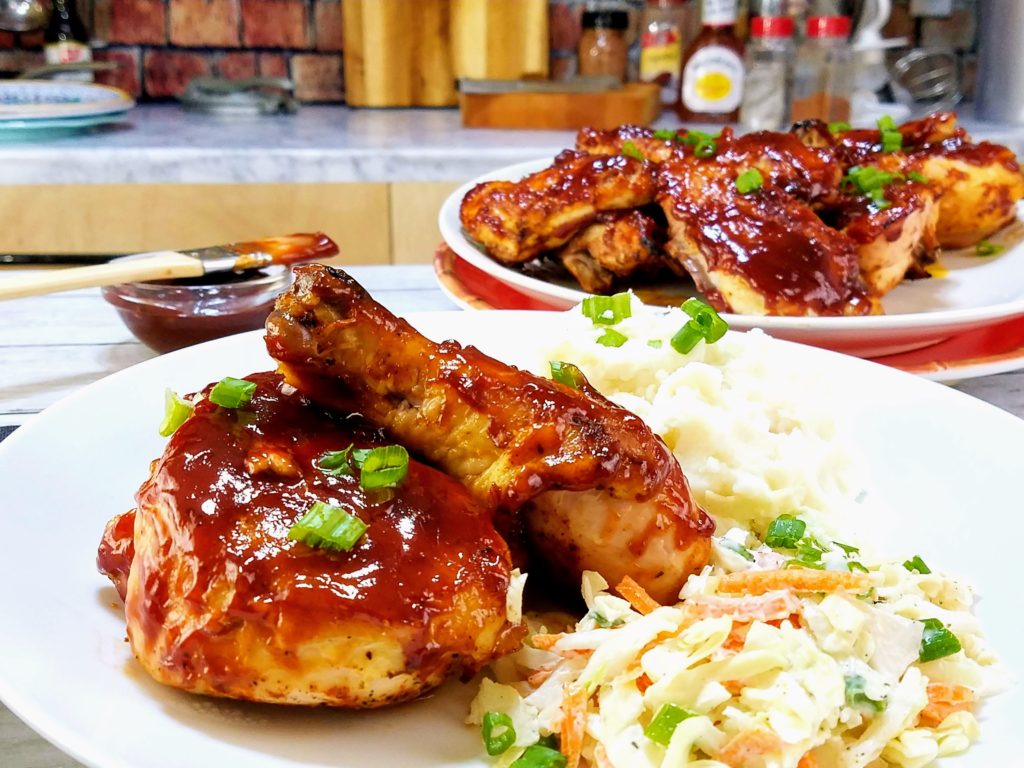 Sweet Baby Ray's oven baked barbecue chicken