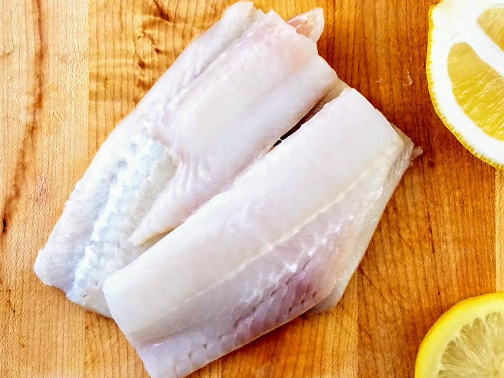 trimmed flounder fillets