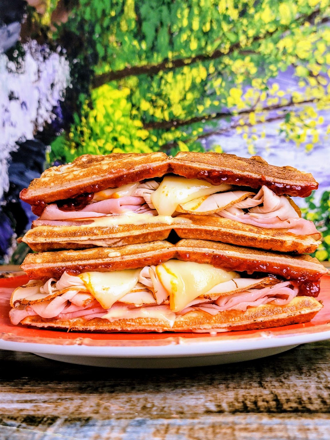 Delicious Monte Cristo Sandwich Recipe {Sunday Brunch Waffles}