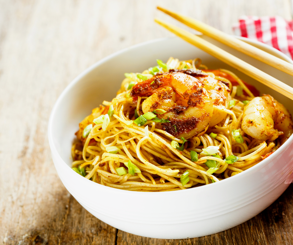 garlic noodles with shrimp